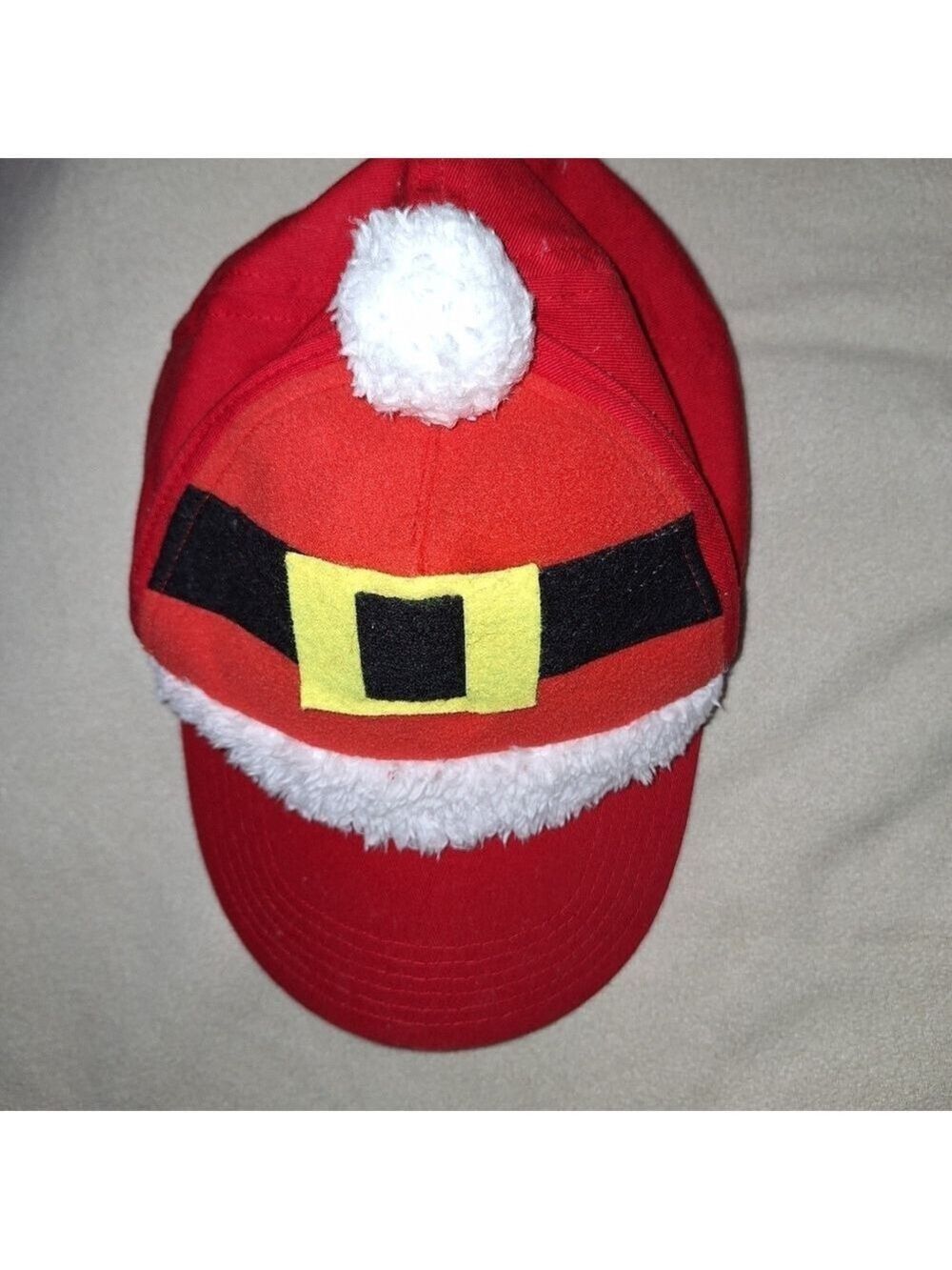 MAD Engine Red Santa Belt Christmas Baseball Hat